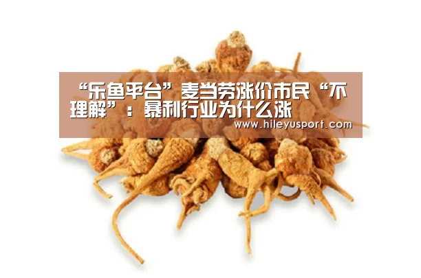 “乐鱼平台”麦当劳涨价市民“不理解”:暴利行业为什么涨(图2) “乐鱼平台”麦当劳涨价市民“不理解”:暴利行业为什么涨(图2)